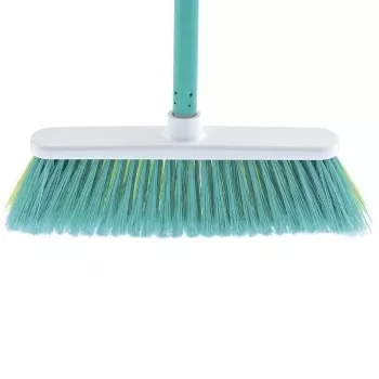 Щетка пластмасовая  для  пола 270 мм &quot;CLASSIC&quot; бирюз. щетина c черенком 120 см D22мм ELFE 93544 купить в Ноябрьске