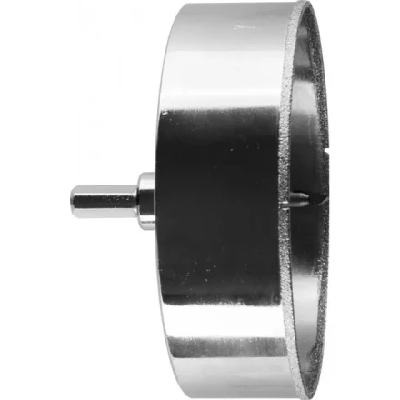 Коронка ЗУБР алмазная в сборе по кафелю, керамике с центрирующим сверлом и имбусовым ключом, зерно 60, 115мм 29850-115 купить в Ноябрьске