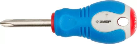 Отвертка ЗУБР, Cr-V сталь, трехкомпонентная рукоятка, цветовая индикация типа шлица, PH №2, 38мм 25252-2-038_z01 купить в Ноябрьске