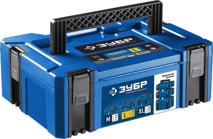 ЗУБР МОДУЛЬ-15, 440 х 310 х 150 мм, (17), размер L, пластиковый ящик для инструментов, Профессионал (38165-15) купить в Ноябрьске