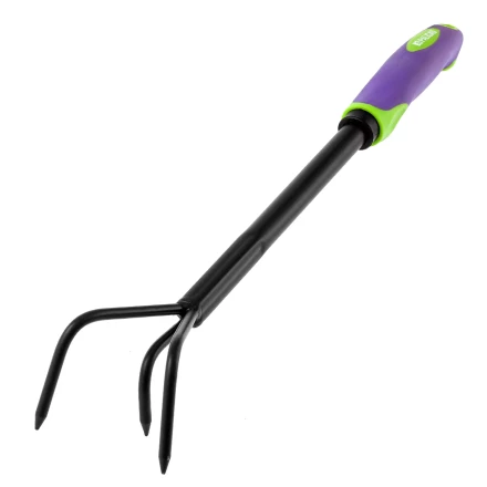 Рыхлитель 3-зубый Palisad 62063, 60х400 мм, стальной, обрезиненная эргономичная рукоятка, LSR1 купить в Ноябрьске