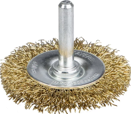 STAYER &quot;PROFESSIONAL&quot;. Щетка дисковая для дрели, витая латунированная стальная проволока 0,3мм, 50мм 35114-050_z01 купить в Ноябрьске