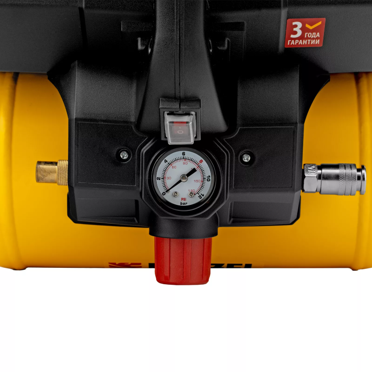 Компрессор Denzel DLS750/6 58019 безмасляный малошумный 750 Вт, 140 л/мин,ресивер 6 л купить в Ноябрьске