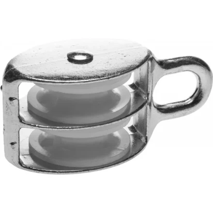 Блок ЗУБР двойной, оцинкованный, нейлоновый шкив, 8x30мм, 4 шт 4-304595-30 купить в Ноябрьске