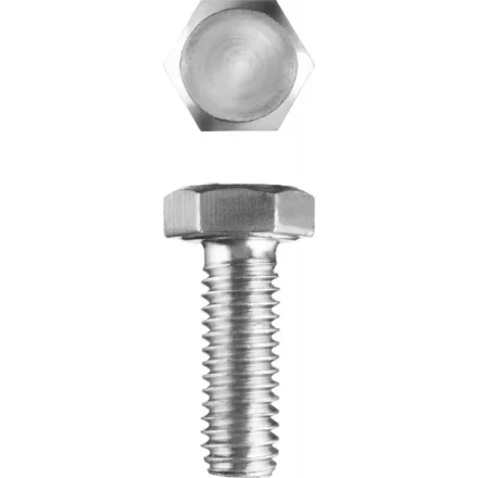 Болт ЗУБР &quot;МАСТЕР&quot; с шестигранной головкой, ГОСТ 7798-70, класс прочности 5.8, оцинкованный, M20x60мм, 5кг 303080-20-060 купить в Ноябрьске