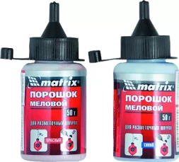 Порошок меловой красный 115 г для разметочных шнуров MATRIX 84858