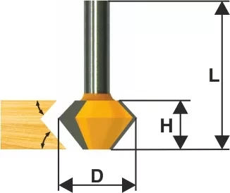 Фреза кром конусная ф381х222мм 45° хв 12мм 10641 купить в Ноябрьске