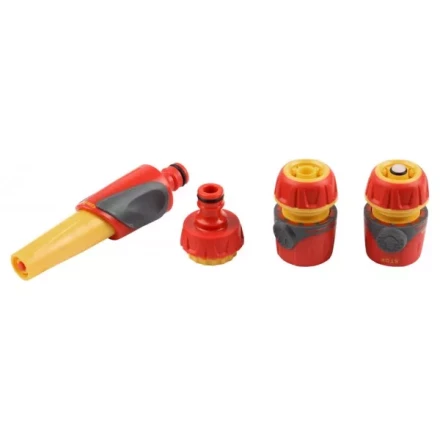 Набор поливочный GRINDA &quot;Premium&quot;, пластмассовый с TPR, 4 предмета: наконечник, 2 соединителя 1/2&quot;, адаптер; 1/2&quot;-3/4&quot; 8-427284 купить в Ноябрьске