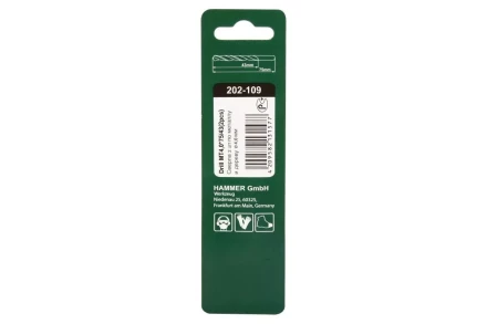 Сверло по металлу HAMMER Ф4х75мм (DR MT 4,0мм*75/43мм 2шт.) купить в Ноябрьске