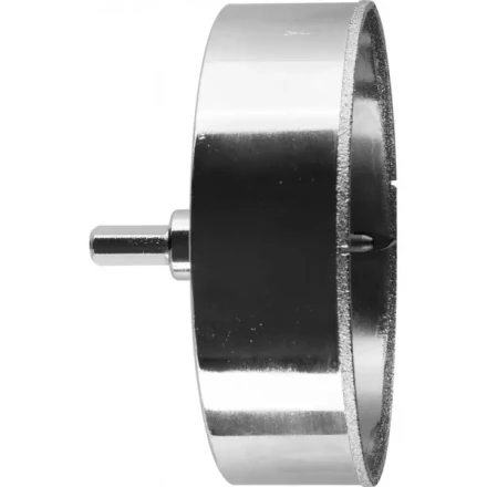 Коронка ЗУБР алмазная в сборе по кафелю, керамике с центрирующим сверлом и имбусовым ключом, зерно 60, 120мм 29850-120 купить в Ноябрьске