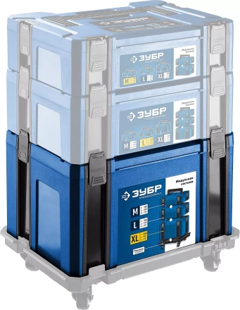 ЗУБР МОДУЛЬ-25, 440 х 310 х 250 мм, (17), размер XL, пластиковый ящик для инструментов, Профессионал (38165-25) купить в Ноябрьске