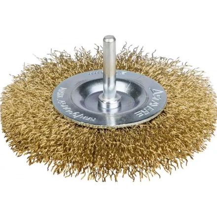 STAYER &quot;PROFESSIONAL&quot;. Щетка дисковая для дрели, витая латунированная стальная проволока 0,3мм, 75мм 35114-075_z01 купить в Ноябрьске
