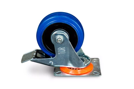 Колесо поворотное резина SRCLb 42 100 мм с тормозом (N) 1024207 купить в Ноябрьске