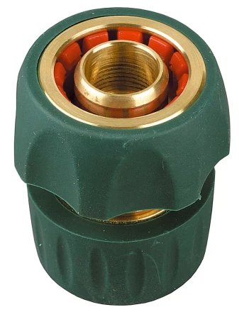 Соединитель RACO &quot;Profi-Plus&quot; (шланг-насадка), латунный с покрытием TPR, с автостопом, 3/4&quot; 4244-55106B купить в Ноябрьске