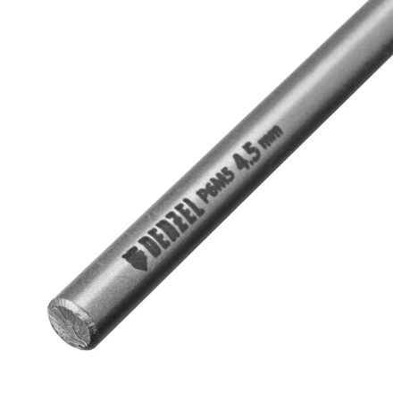 Сверло спиральное по металлу Denzel  4,5 х 126 мм, Р6М5, Golden Tip, удлиненное, 718252 купить в Ноябрьске