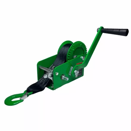 Лебедка ручная барабанная HITCH HW 1350 1350 кг лента 10 м (SZ073171) купить в Ноябрьске