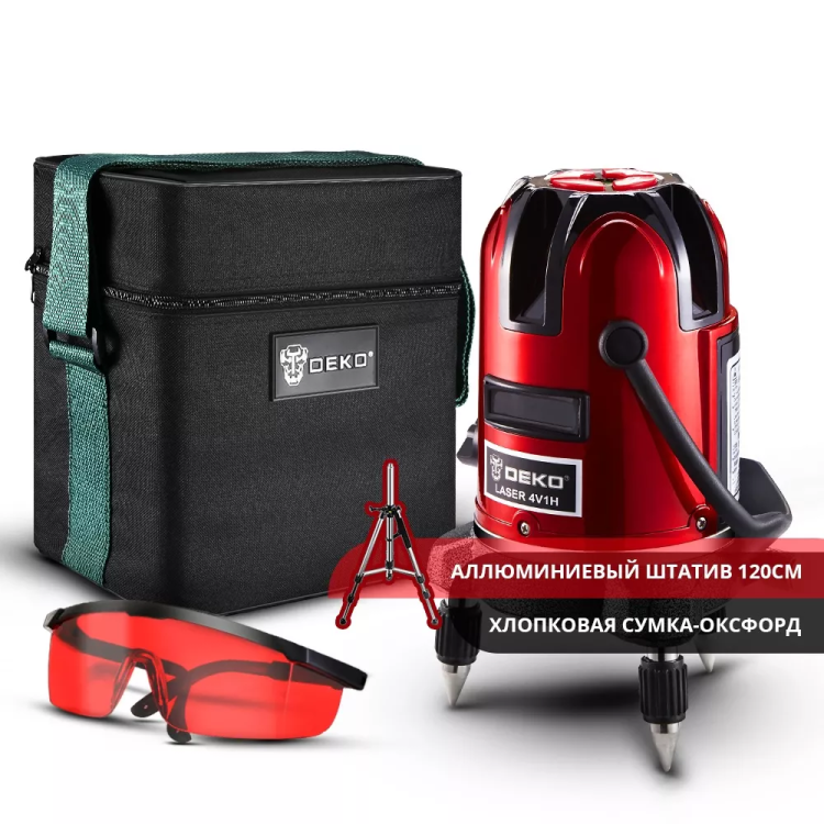 Уровень лазерный со штативом DEKO LL57 SET2, 065-0280 купить в Ноябрьске