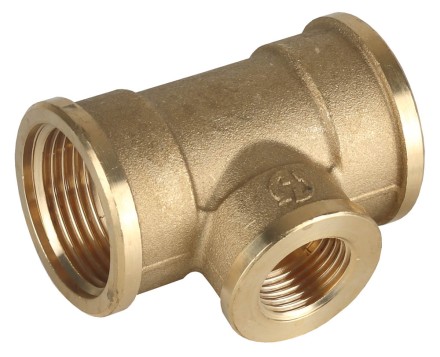 Тройник GENERAL FITTINGS переходной, латунь, г/г/г, 3/4&quot;-1/2&quot;-3/4&quot; 51061-3/4-1/2-3/4 купить в Ноябрьске