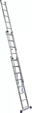 Лестница СИБИН универсальная, трехсекционная со стабилизатором, 8 ступеней 38833-08 купить в Ноябрьске