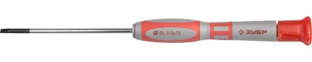 Отвертка ЗУБР &quot;МАСТЕР&quot; для точных работ, Cr-V, SL 3,0x75мм 25631-3.0-075 купить в Ноябрьске