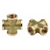 Крестовина GENERAL FITTINGS латунь, г/г/г/г, 1/2&quot; 51049-1/2 купить в Ноябрьске