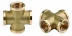 Крестовина GENERAL FITTINGS латунь, г/г/г/г, 1/2&quot; 51049-1/2 купить в Ноябрьске