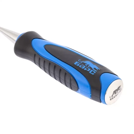 Долото-стамеска,плоская,22мм, двухкомпонентная рукоятка,металлический затыльник БАРС 24647 купить в Ноябрьске