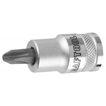 Торцовая бита-головка KRAFTOOL &quot;INDUSTRIE QUALITAT&quot;, материал S2, PHILLIPS, сатинированная, 1/2&quot;, PH4 27901-4_z01 купить в Ноябрьске