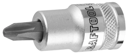 Торцовая бита-головка KRAFTOOL &quot;INDUSTRIE QUALITAT&quot;, материал S2, PHILLIPS, сатинированная, 1/2&quot;, PH4 27901-4_z01 купить в Ноябрьске