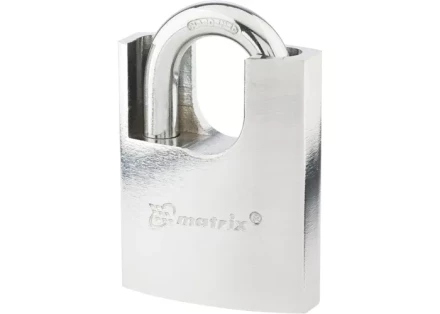 Замок навесной защищенная дужка 50 мм MATRIX 91804 купить в Ноябрьске