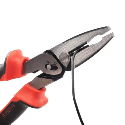 Пассатижи диэлектрические КВТ со сдвоенным шарниром 225 мм (102700) купить в Ноябрьске