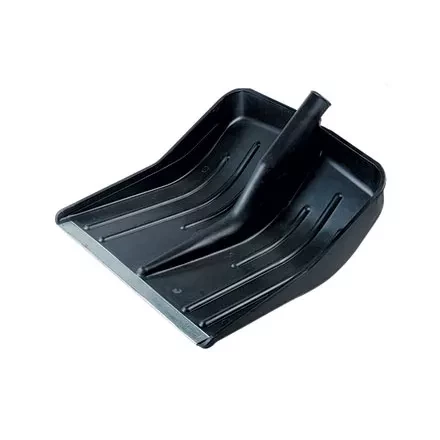 Лопата снеговая 360 х 400 мм без черенка пластмассовая металлическая окантовка  СИБРТЕХ Россия 61578 купить в Ноябрьске