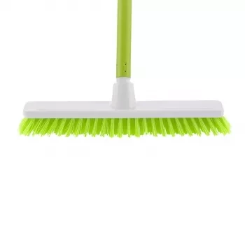 Щетка пластмасовая  &quot;SHROBER&quot; для чистки ковров 270 мм салат. щетина c черенком 120 см D22мм ELFE 93551 купить в Ноябрьске