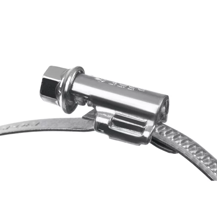 ЗУБР Х-9Н, 60 - 80 мм, накатная лента 9 мм, цинк, 50 шт, червячный хомут (37807-80) купить в Ноябрьске