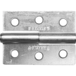 Петля дверная STAYER &quot;MASTER&quot; разъемная, цвет белый цинк, левая, 65мм 37613-65-1L