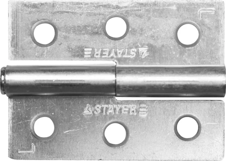 Петля дверная STAYER "MASTER" разъемная, цвет белый цинк, левая, 65мм 37613-65-1L купить в Ноябрьске