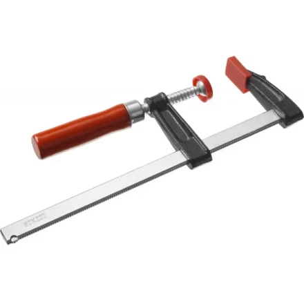 Струбцина ЗУБР &quot;СТАНДАРТ&quot;, тип &quot;F&quot;, деревянная ручка, стальная закаленная рейка, 50х200мм 32152-50-200 купить в Ноябрьске