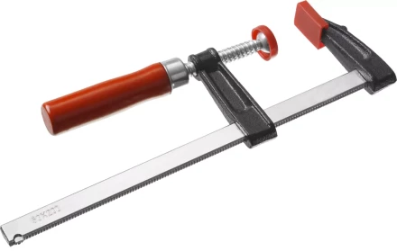 Струбцина ЗУБР &quot;СТАНДАРТ&quot;, тип &quot;F&quot;, деревянная ручка, стальная закаленная рейка, 50х200мм 32152-50-200 купить в Ноябрьске