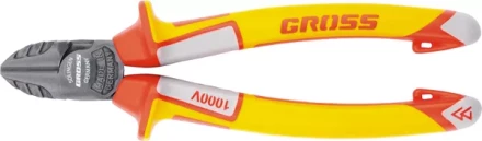 Бокорезы, диэлектрические рукоятки, до 1000 В, трехкомпонентные рукоятки, 180 мм GROSS 17582 купить в Ноябрьске