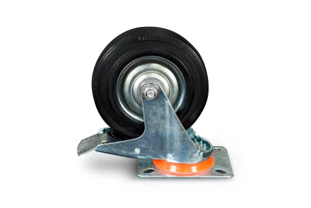 Колесо поворотное резина SRCLb 55 125 мм с тормозом (N) 1024208 купить в Ноябрьске