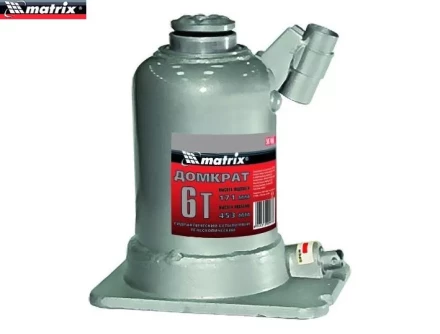 Домкрат гидравлический бутылочный телескопический 6 т подъем 171–453 мм MATRIX 507405 купить в Ноябрьске