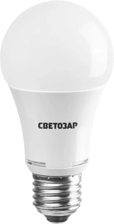 Лампа СВЕТОЗАР светодиодная &quot;LED technology&quot;, цоколь E27(стандарт), теплый белый свет (2700К), 220В, 10Вт (75) 44505-75_z01 купить в Ноябрьске
