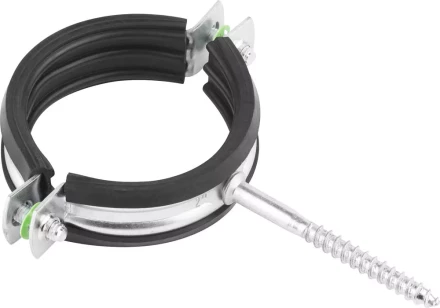 ЗУБР. Хомут трубный оцинкованный, с шурупом, 2&quot;, 40шт 37854-58-63-40 купить в Ноябрьске