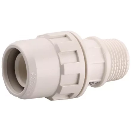 Муфта ЗУБР &quot;ШиреФит&quot; соединительная, &quot;штуцер с гайкой - внешняя резьба&quot;, 20мм-1/2&quot; 51461-20-1/2 купить в Ноябрьске