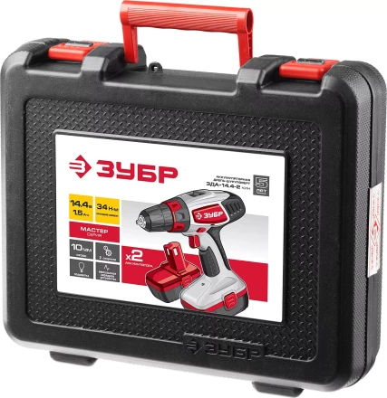 Дрель-шуруповерт 2 АКБ ЗДА-14.4-2 КИН серия МАСТЕР купить в Ноябрьске