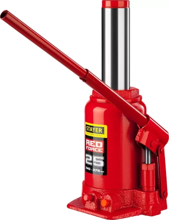 Домкрат гидравлический бутылочный &quot;RED FORCE&quot;, 25т, 240-375 мм, STAYER 43160-25 43160-25_z01 купить в Ноябрьске