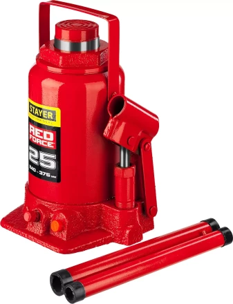 Домкрат гидравлический бутылочный &quot;RED FORCE&quot;, 25т, 240-375 мм, STAYER 43160-25 43160-25_z01 купить в Ноябрьске