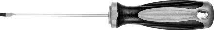 Отвертка MIRAX 25095-03-10, закаленный стержень, двухкомпонентная рукоятка, SL3x100мм 25095-03-10 купить в Ноябрьске