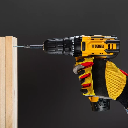 Дрель-шуруповерт аккумуляторная CDL-12CB, Li-Ion, 12 В, 1 акк.// Denzel 26102 купить в Ноябрьске