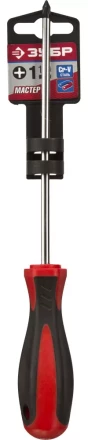 Отвертка ЗУБР "МАСТЕР", Cr-v, эргономичная двухкомпонентная рукоятка, PH1x150мм 25062-1-150_z03 купить в Ноябрьске